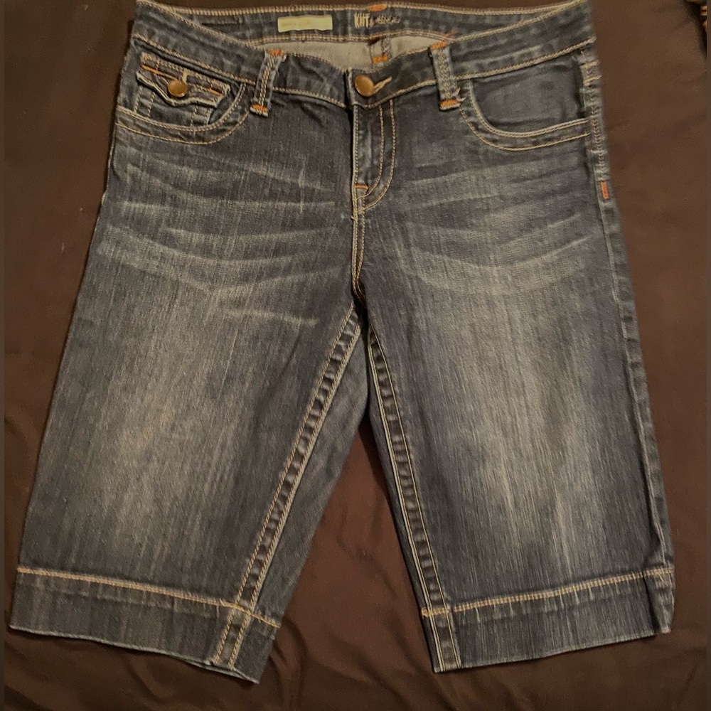 Kut from the Kloth Dark Wash Denim Shorts